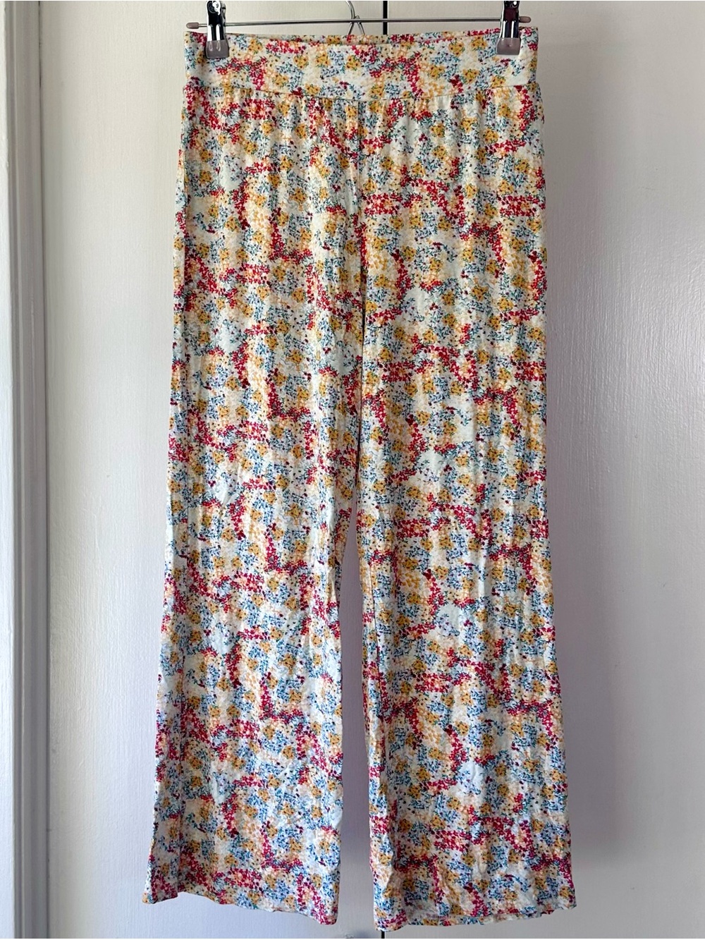 O'Neill Soft Floral Cropped Wide-Leg Pants